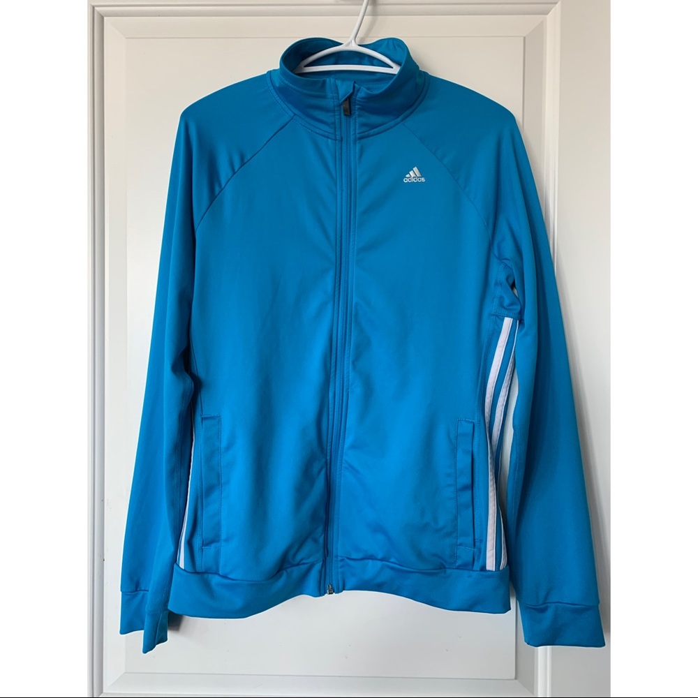Adidas Blue Climalite Track Jacket